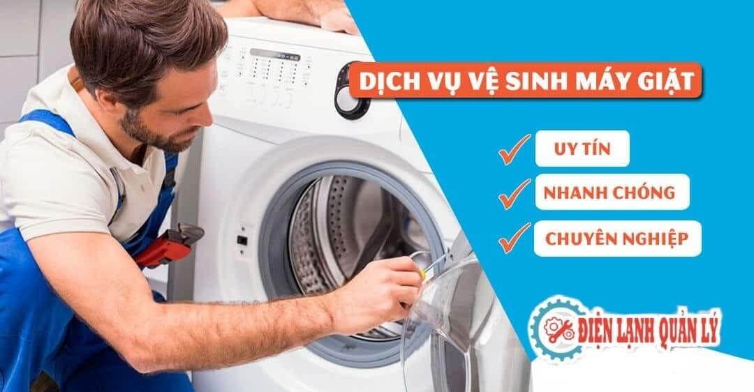 Dịch vụ vệ sinh máy giặt quận 3 Điện Lạnh Quản Lý