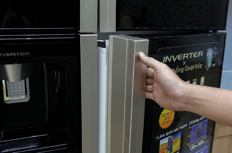 Công nghệ hiện đại Inverter được thiết kế trong tủ lạnh Hitachi.