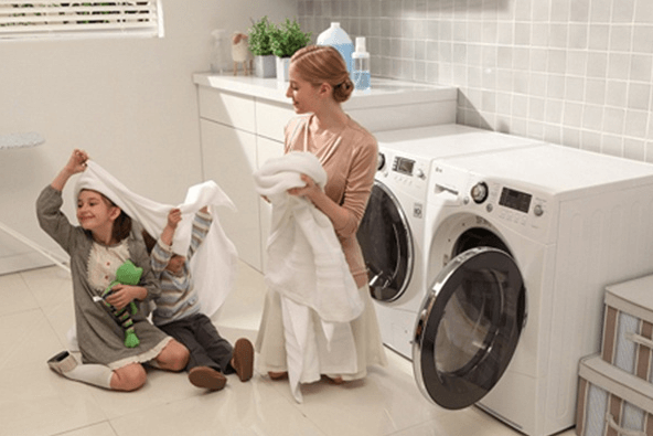 Máy giặt sấy tiết kiệm thời gian và công sức